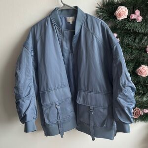 Baby Blue Bomber Jacket